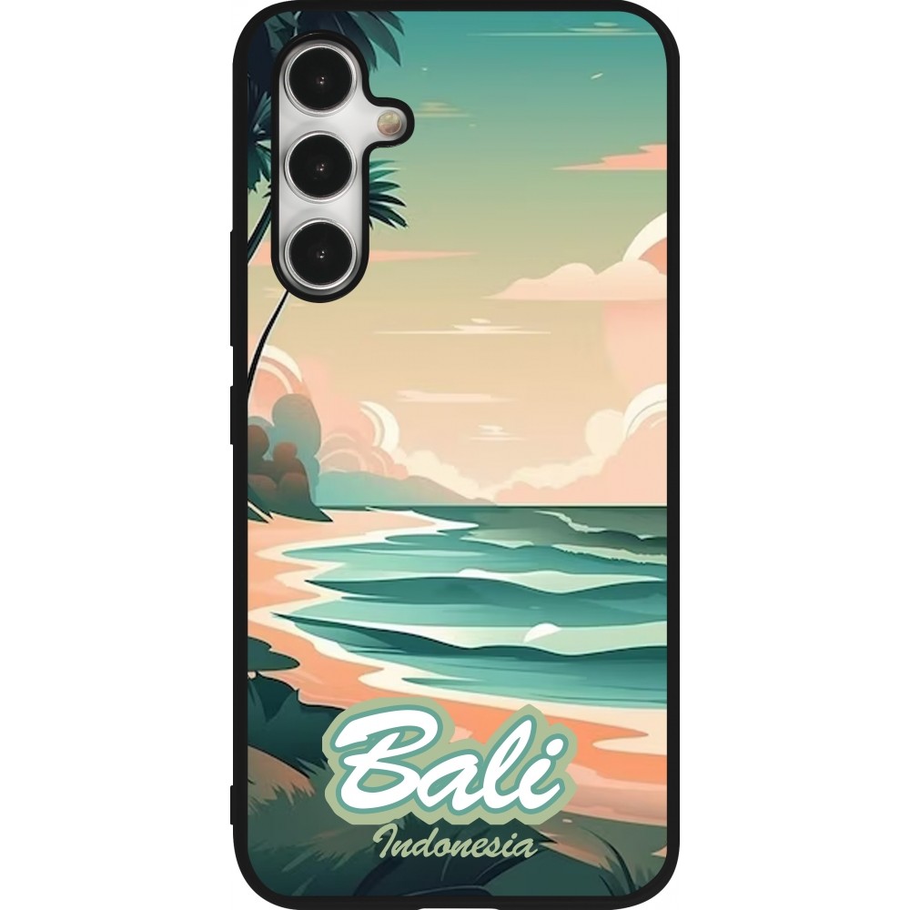 Coque Samsung Galaxy A54 5G - Silicone rigide noir Bali Landscape