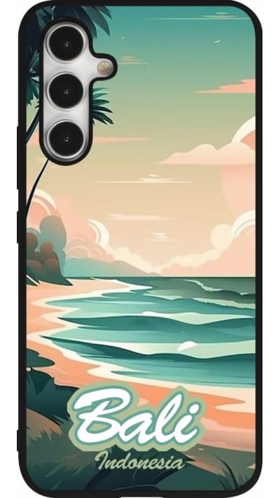 Coque Samsung Galaxy A54 5G - Silicone rigide noir Bali Landscape