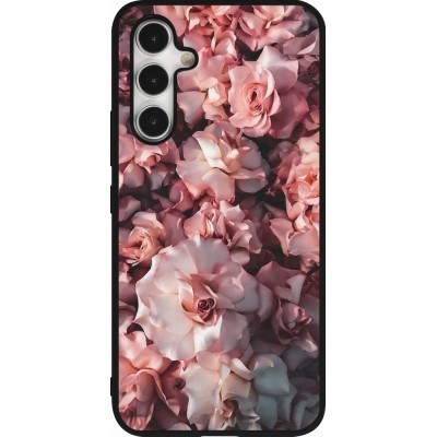 Coque Samsung Galaxy A54 5G - Silicone rigide noir Beautiful Roses