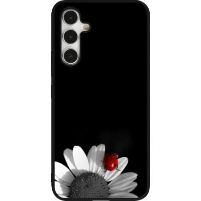 Coque Samsung Galaxy A54 5G - Silicone rigide noir Black and white Cox