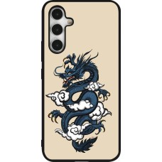 Coque Samsung Galaxy A54 5G - Silicone rigide noir Blue Dragon Tattoo