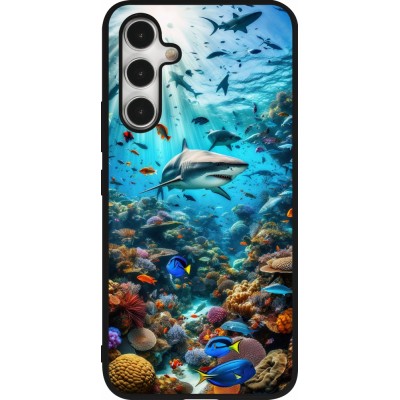 Coque Samsung Galaxy A54 5G - Silicone rigide noir Bora Bora Mer et Merveilles