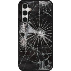 Coque Samsung Galaxy A54 5G - Silicone rigide noir Broken Screen