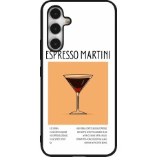 Coque Samsung Galaxy A54 5G - Silicone rigide noir Cocktail recette Espresso Martini