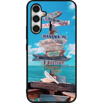 Coque Samsung Galaxy A54 5G - Silicone rigide noir Cool Cities Directions