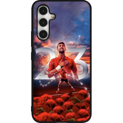 Coque Samsung Galaxy A54 5G - Silicone rigide noir Djokovic 23 Grand Slam