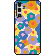 Samsung Galaxy A54 Case Hülle - Silikon schwarz Easter 2024 flower power