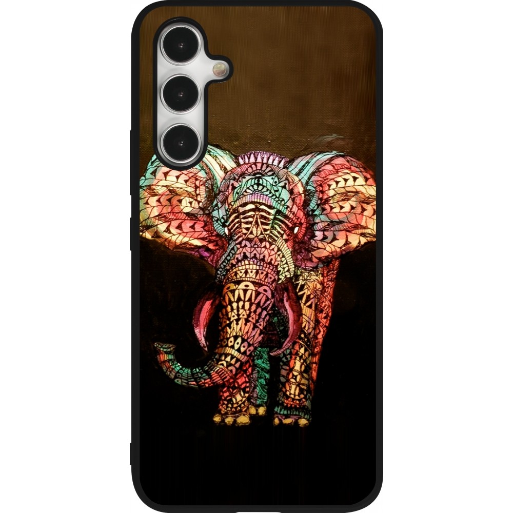 Samsung Galaxy A54 Case Hülle - Silikon schwarz Elephant 02