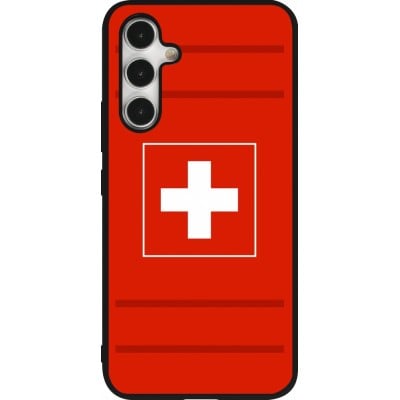 Coque Samsung Galaxy A54 5G - Silicone rigide noir Euro 2020 Switzerland