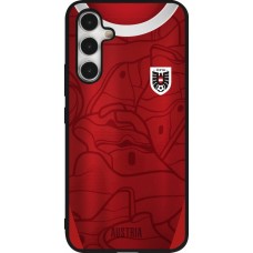 Coque Samsung Galaxy A54 5G - Silicone rigide noir Maillot de football Autriche personnalisable