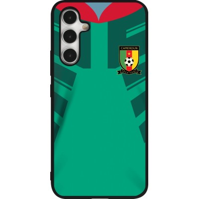 Coque Samsung Galaxy A54 5G - Silicone rigide noir Maillot de football Cameroun 2022 personnalisable