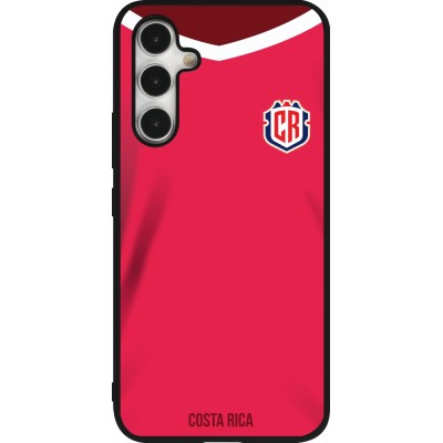 Coque Samsung Galaxy A54 5G - Silicone rigide noir Maillot de football Costa Rica 2022 personnalisable