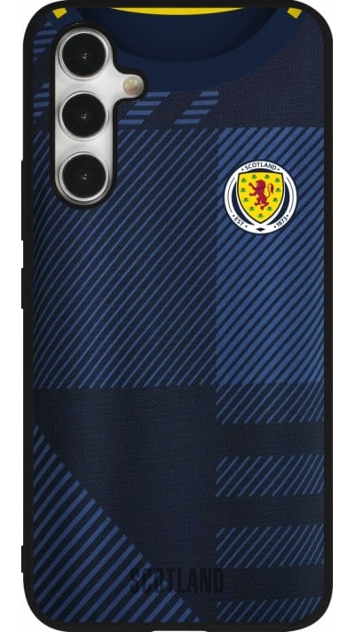 Coque Samsung Galaxy A54 5G - Silicone rigide noir Maillot de football Ecosse personnalisable