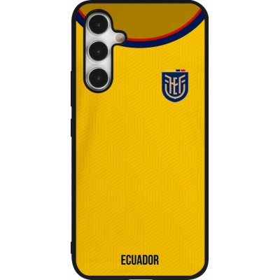 Coque Samsung Galaxy A54 5G - Silicone rigide noir Maillot de football Equateur 2022