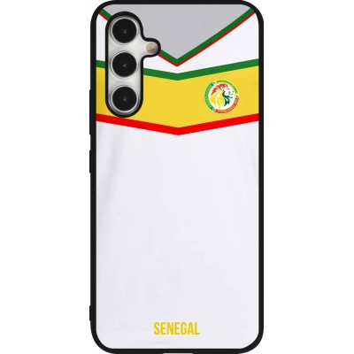 Coque Samsung Galaxy A54 5G - Silicone rigide noir Maillot de football Senegal 2022 personnalisable