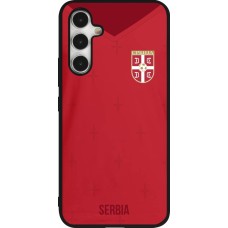 Samsung Galaxy A54 Case Hülle - Silikon schwarz Serbien 2022 personalisierbares Fussballtrikot