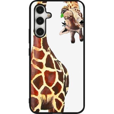 Coque Samsung Galaxy A54 5G - Silicone rigide noir Giraffe Fit