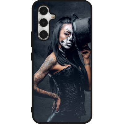 Coque Samsung Galaxy A54 5G - Silicone rigide noir Halloween 22 Tattooed Girl