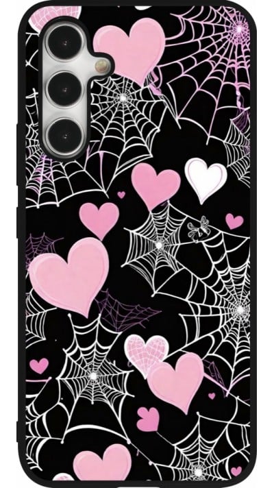 Coque Samsung Galaxy A54 5G - Silicone rigide noir Halloween 2024 girly