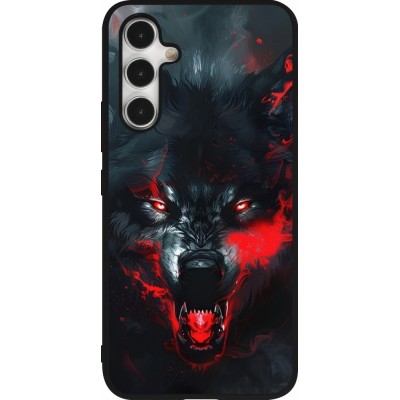 Coque Samsung Galaxy A54 5G - Silicone rigide noir Halloween 2024 mad werewolf