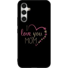 Coque Samsung Galaxy A54 5G - Silicone rigide noir I love you Mom