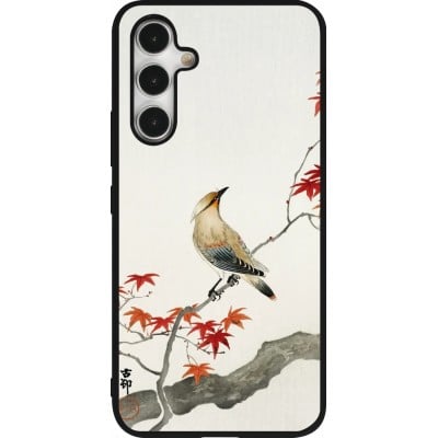 Coque Samsung Galaxy A54 5G - Silicone rigide noir Japanese Bird