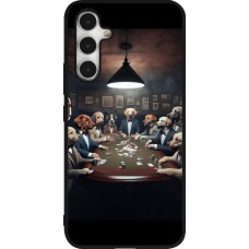 Samsung Galaxy A54 Case Hülle - Silikon schwarz Die Pokerhunde