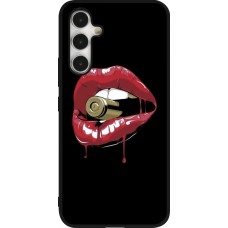 Coque Samsung Galaxy A54 5G - Silicone rigide noir Lips bullet