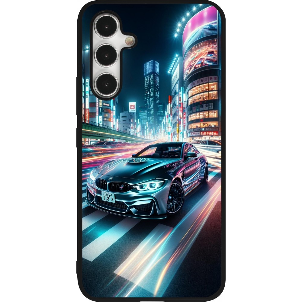 Coque Samsung Galaxy A54 5G - Silicone rigide noir BMW M4 Tokyo Night