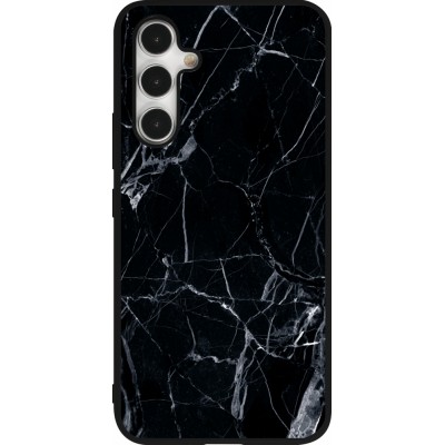 Coque Samsung Galaxy A54 5G - Silicone rigide noir Marble Black 01