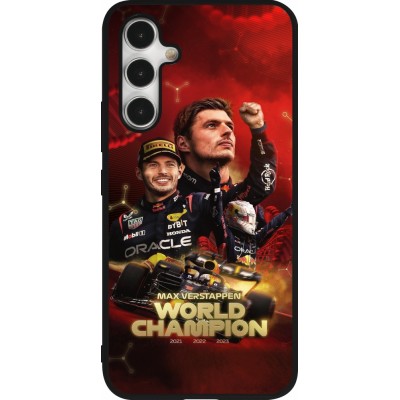 Coque Samsung Galaxy A54 5G - Silicone rigide noir Max Verstappen Champion 2023