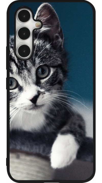 Coque Samsung Galaxy A54 5G - Silicone rigide noir Meow 23