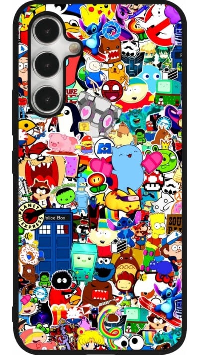 Coque Samsung Galaxy A54 5G - Silicone rigide noir Mixed cartoons