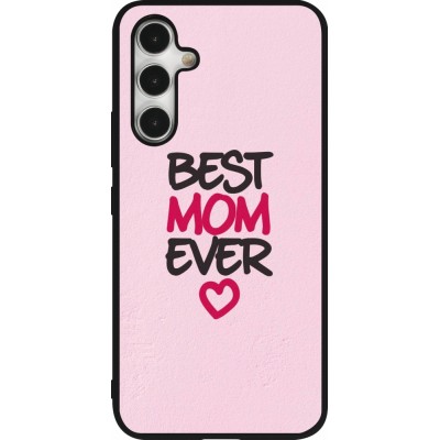 Coque Samsung Galaxy A54 5G - Silicone rigide noir Mom 2023 best Mom ever pink