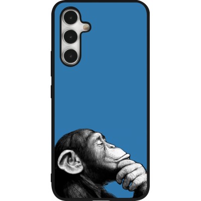 Coque Samsung Galaxy A54 5G - Silicone rigide noir Monkey Pop Art