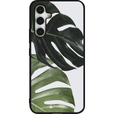 Coque Samsung Galaxy A54 5G - Silicone rigide noir Monstera Plant