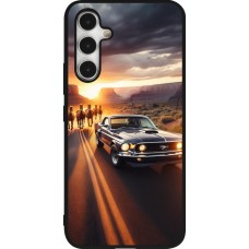 Coque Samsung Galaxy A54 5G - Silicone rigide noir Mustang 69 Grand Canyon