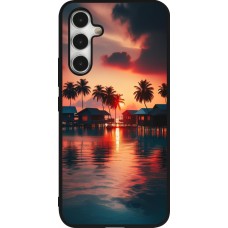 Samsung Galaxy A54 Case Hülle - Silikon schwarz Paradies Malediven