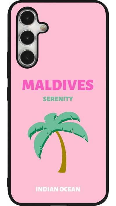 Coque Samsung Galaxy A54 5G - Silicone rigide noir Pop Summer Destination Maldives