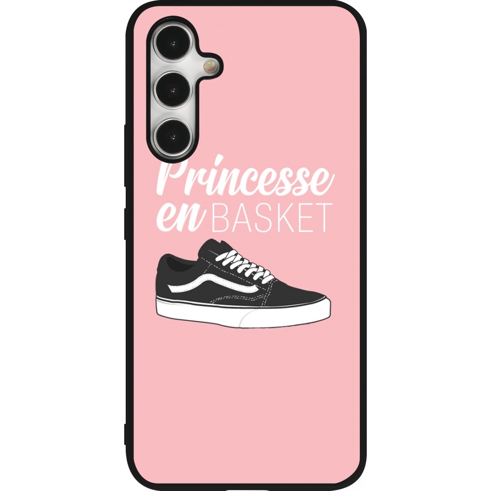 Samsung Galaxy A54 Case Hülle - Silikon schwarz princesse en basket