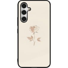 Coque Samsung Galaxy A54 5G - Silicone rigide noir Sable Rose Minimaliste