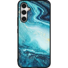 Coque Samsung Galaxy A54 5G - Silicone rigide noir Sea Foam Blue