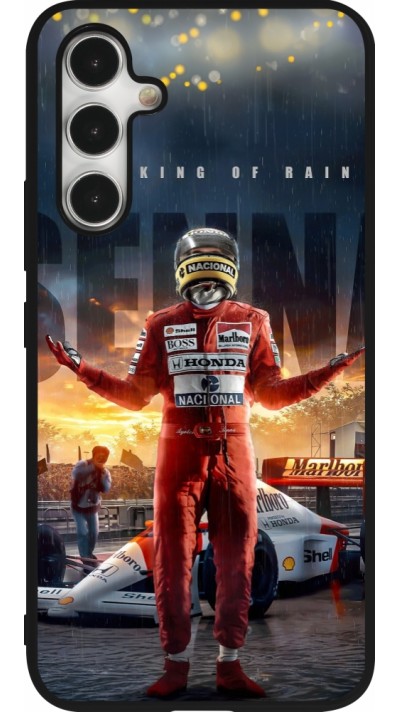 Samsung Galaxy A54 Case Hülle - Silikon schwarz Senna The King of Rain