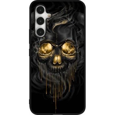 Coque Samsung Galaxy A54 5G - Silicone rigide noir Skull 02