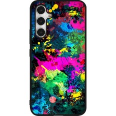 Samsung Galaxy A54 Case Hülle - Silikon schwarz Splash paint