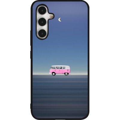 Coque Samsung Galaxy A54 5G - Silicone rigide noir Spring 23 pink bus