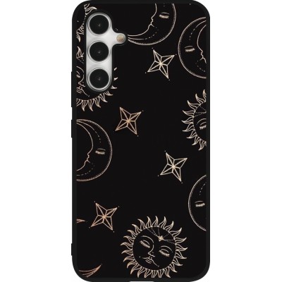 Coque Samsung Galaxy A54 5G - Silicone rigide noir Suns and Moons