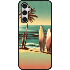 Samsung Galaxy A54 Case Hülle - Silikon schwarz Surf Paradise