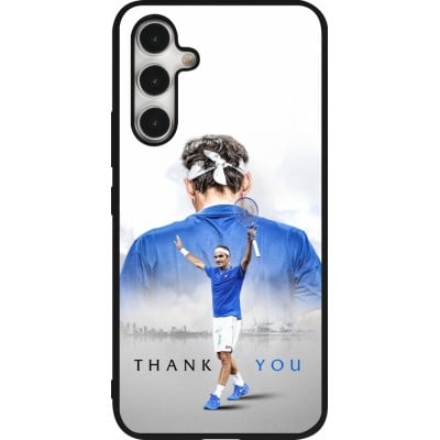 Coque Samsung Galaxy A54 5G - Silicone rigide noir Thank you Roger