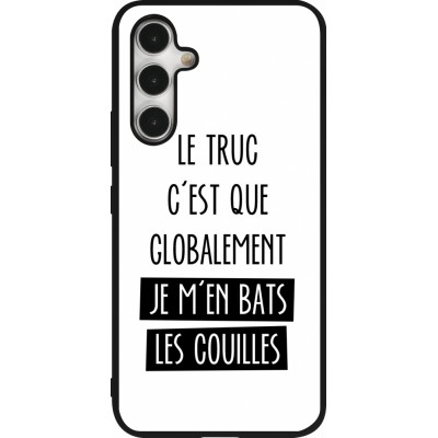 Coque Samsung Galaxy A54 5G - Silicone rigide noir Le truc globalement bats les couilles